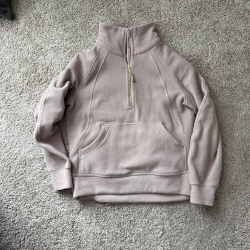 Lululemon Scuba Tumbled Fleece Funnel-Neck Half Zip